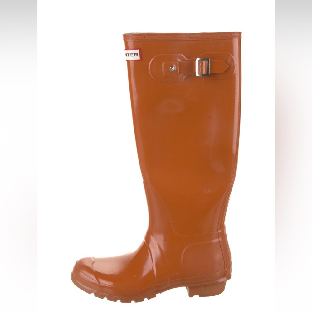 Hunter Tall Orange Rain Boots